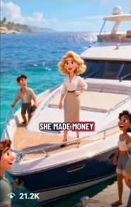 Instagram Reel - she made money yacht