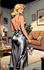 Instagram Reel - silver dress